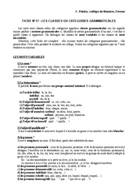 les categories grammaticales du verbe Book