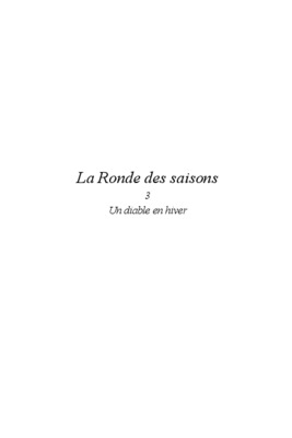 un diable en hiver Book