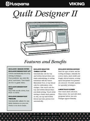fiche technique husqvarna viking designer i Book