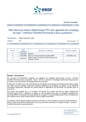 raport tele releve electrique a distance Book