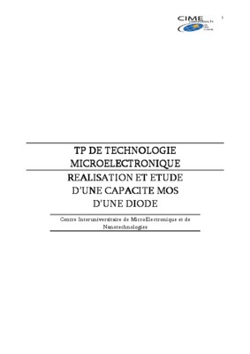 qusestion corrigee technologie microelectronique Book