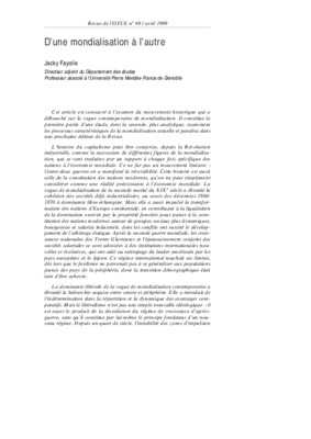 notre premiere mondialisation Book