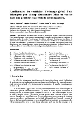 echangeur a faisceau et calandre Book
