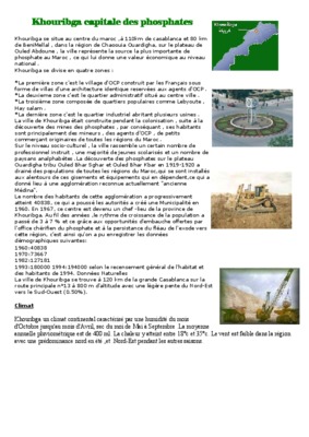 geologie khouribga Book