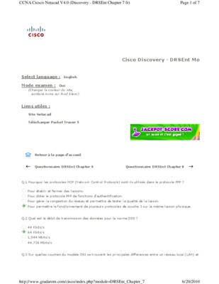 test cisco discovery module 10 Book