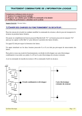 traitement combinatoire information domotique Book