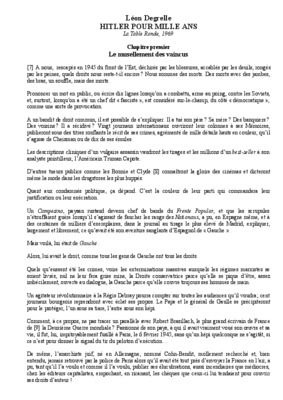 hitler pour 1000 ans degrelle Book