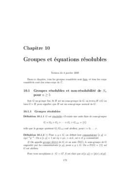 equations resolubles par radicaux Book