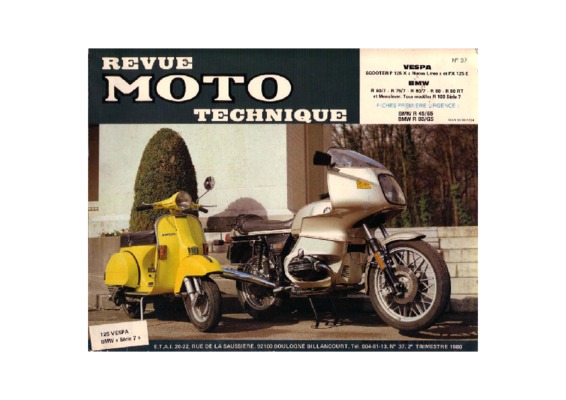 vespa p125x Book