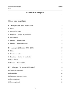 exercices d avignon Book