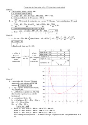 costantini correction exercice fonctions derivees Book