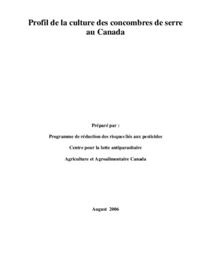 culture du concombre Book