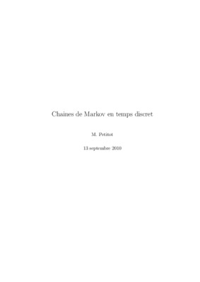 exercice corrige chaines de markov etemps discret Book