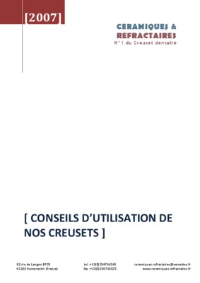 creusets Book