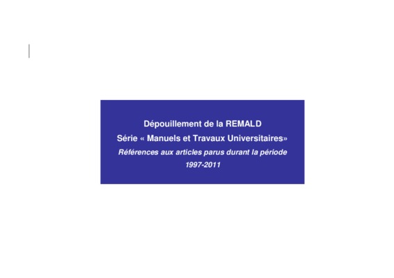 publication de la remald Book