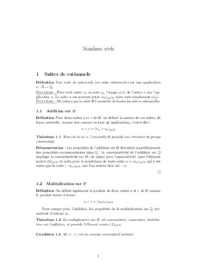 td suites reels corrige Book