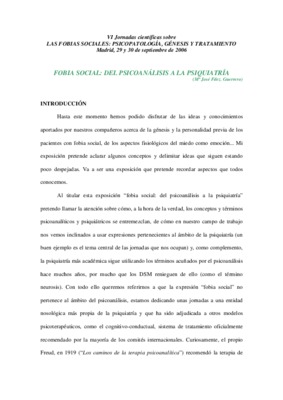 fobia social Book