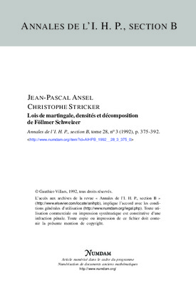 exercice corrige de martingale Book