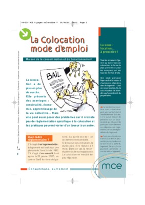 avenant colocation Book