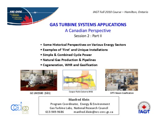 les applications de turbine a gaz industrielle Book