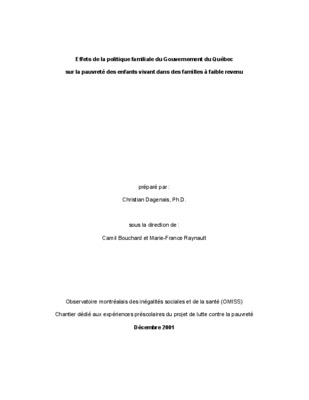 plan d_affaire garderie milieu familial Book