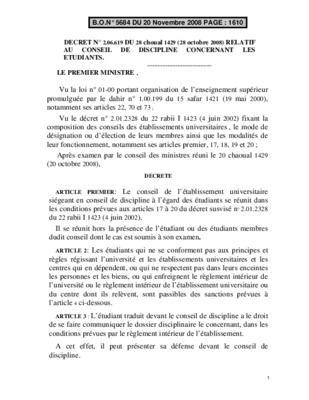 pv conseil de discipline collaige Book