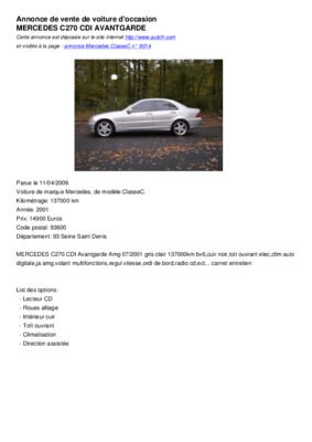 c 220 cdi avantgarde Book