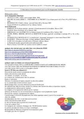 education environnement et developpement durable Book