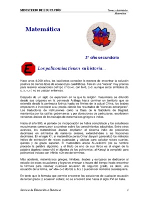 monomios y polinomios Book