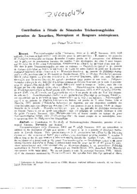 etude des nematodes Book