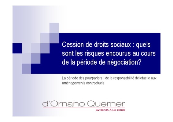 cession de droits sociaux Book
