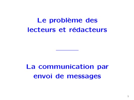 corriger lecteurs redacteurs unix Book