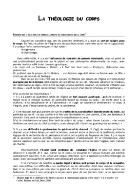 corps theologie Book