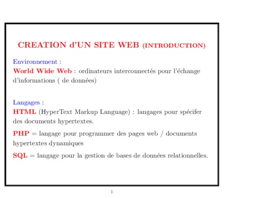 introduction site web Book