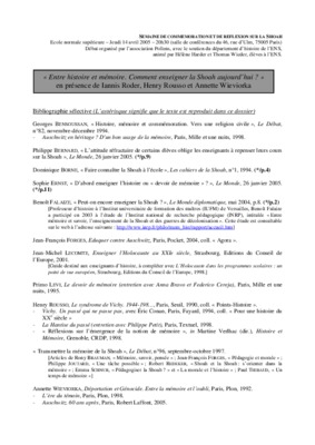 comment enseigner la shoah Book