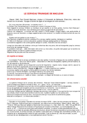 cerveau triunique Book