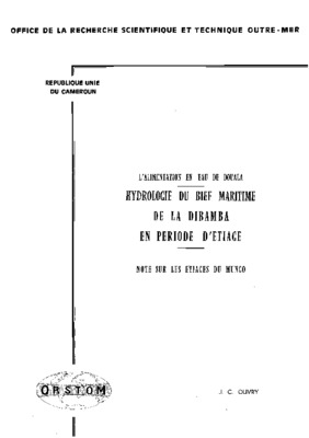 hydrologie de douala Book