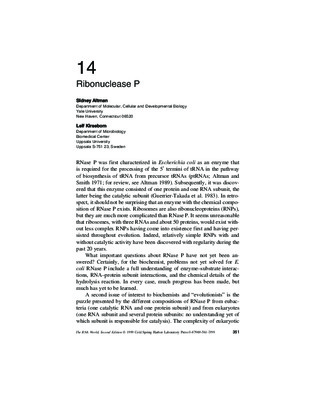 ribonuclease Book