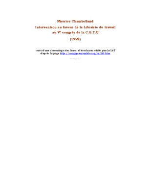chambelland Book