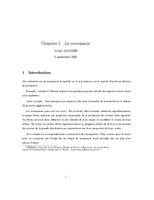 monopsone Book