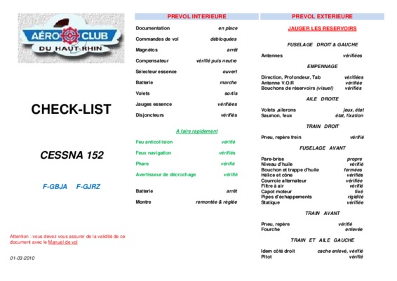 c152 checklist Book