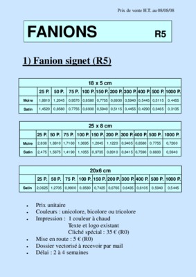 fanions Book