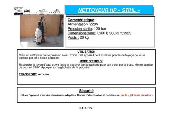 pieces nettoyeur haute pression stihl rb 400 k Book