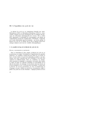 consommation selon modigliani Book