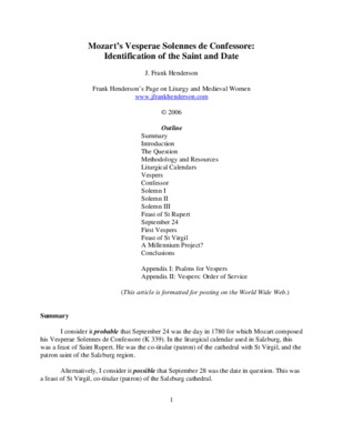 vesperae Book